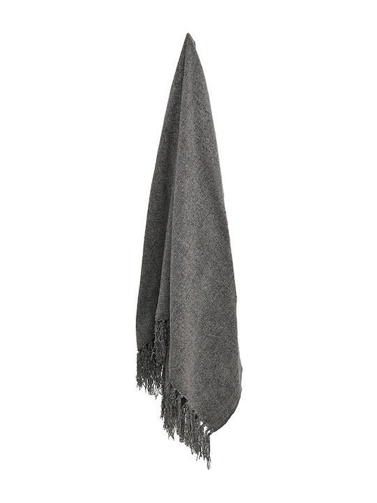 Click Chenille Armchair Throw 140x180cm Grey