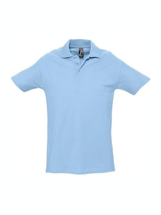 Sol's Spring II Men's Short Sleeve Promotional Blouse Sky Blue