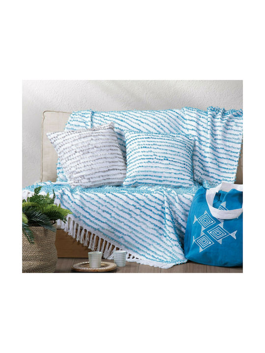 Nef-Nef Homeware Sofa Cushion Gustav 100% Cotton Gray 45x45cm