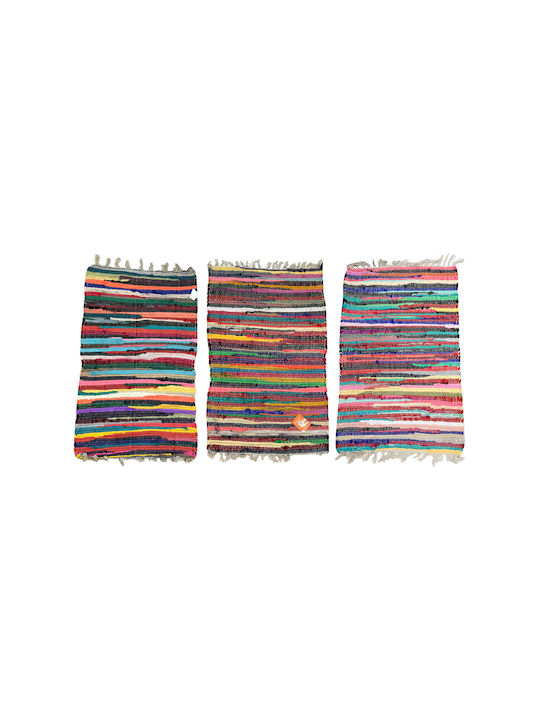 Chios Hellas Mambo Rug Rectangular with Fringes Multicolour