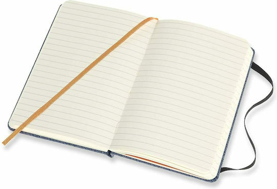 Moleskine Notebook 96 Sheets A5 Ruled with Elastic Blue