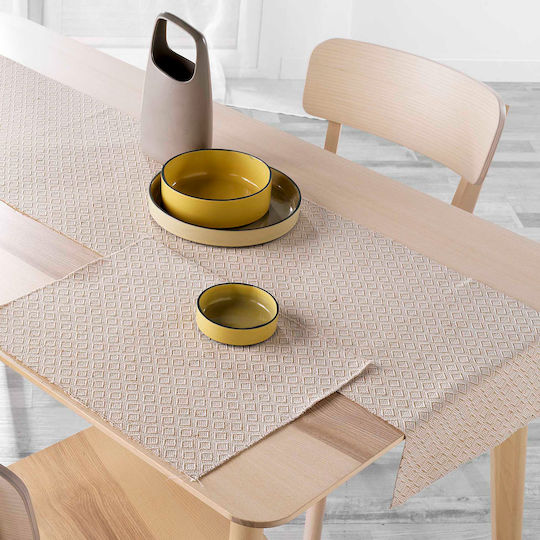 Placemat Fabric Beige 45x33cm 2pcs Placemat Fabric Beige 45x33cm 2pcs