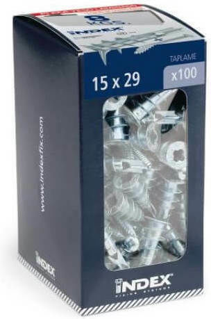 Index Taplame Metal Screw Anchor 13x32mm 100 Pieces BYS-1332