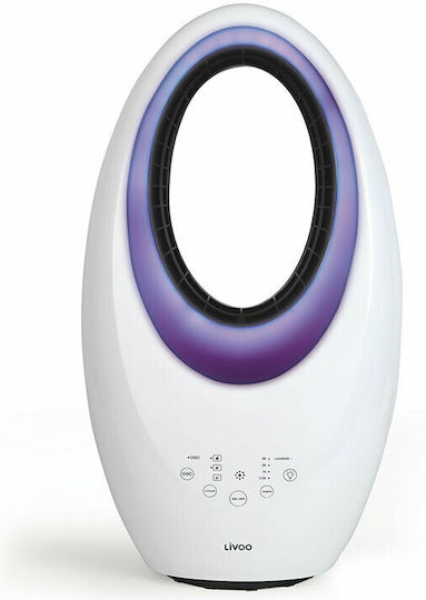 Livoo DOM450 Вентилатор Без Перки 40W с Дистанционно Многоцветен