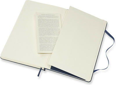 Moleskine Classic Σημειωματάριο με Τελείες και Λάστιχο Hard Cover Large Sapphire