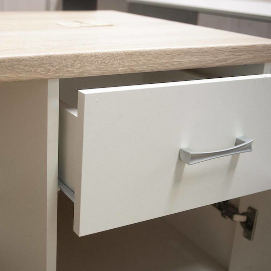 Schreibtisch Top Mix Holz White / Sonoma 120x55x77cm