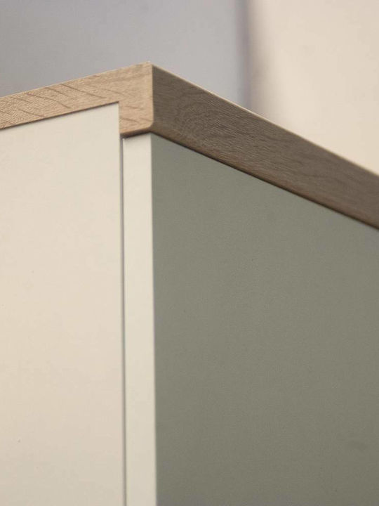 Γραφείο Top Mix Ξύλινο Λευκό / Sonoma 120x55x77εκ.