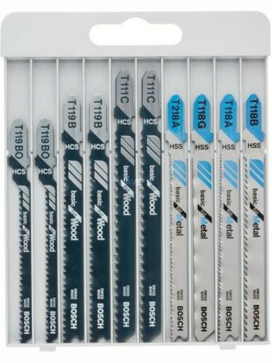 Bosch 2607010630 Λάμες Basic for Metal and Wood για Μέταλλο 10τμχ