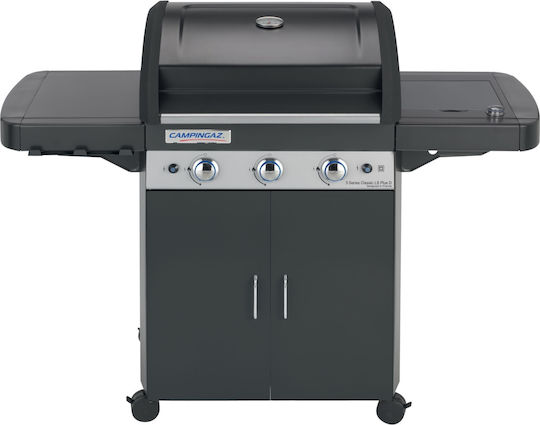 Campingaz 4 Series Classic LS Plus D Gas Grill with Cast Iron Grill and Plate with 4 Grills 12.8kW and Side Burner 2.3kW