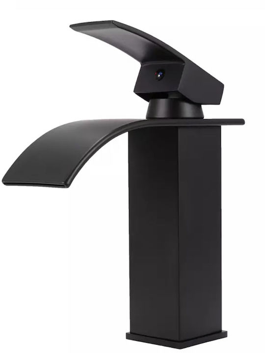 Luxury Mixing Waterfall Sink Faucet Retro Black