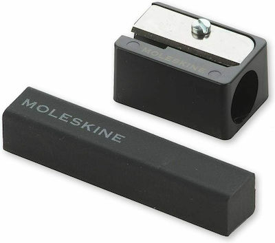 Moleskine Plastic Pencil Sharpener Gray with Eraser