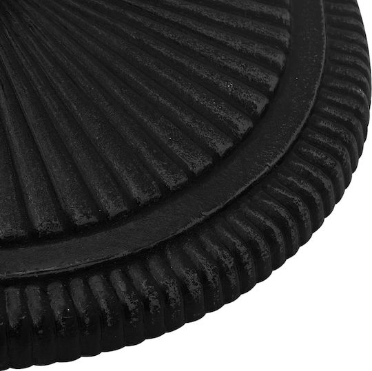 vidaXL Stand de umbrelă din Fontă în Culoare Negru 45x45x30cm