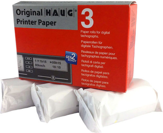 Auto Gs Truck Tachograph Miscellaneous Haug Kombi Digital Tachograph Printing Paper Set 3 Rolls 90005