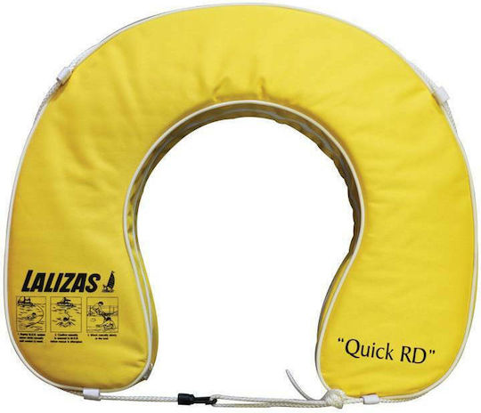 Lalizas Adults Horseshoe Buoy 142N Yellow Quick RD