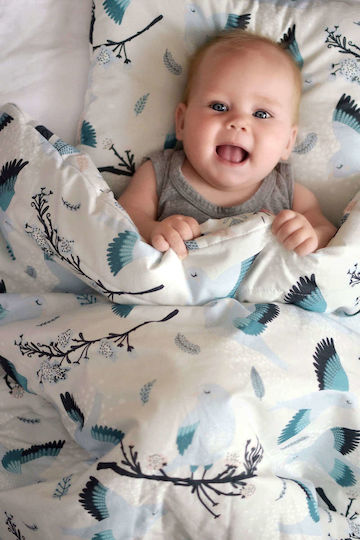 La Millou Blanket Cot Forest Velvet Khaki 110x140cm