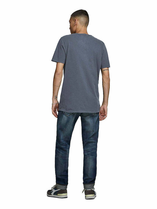 Jack & Jones Bluza Bărbătească cu Mânecă Scurtă cu butoane sacou bleumarin