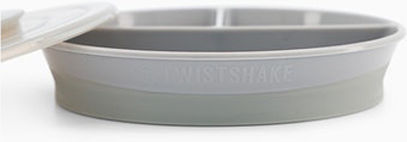 Twistshake Παιδικό Πιάτο Φαγητού από Πλαστικό Pastel Grey