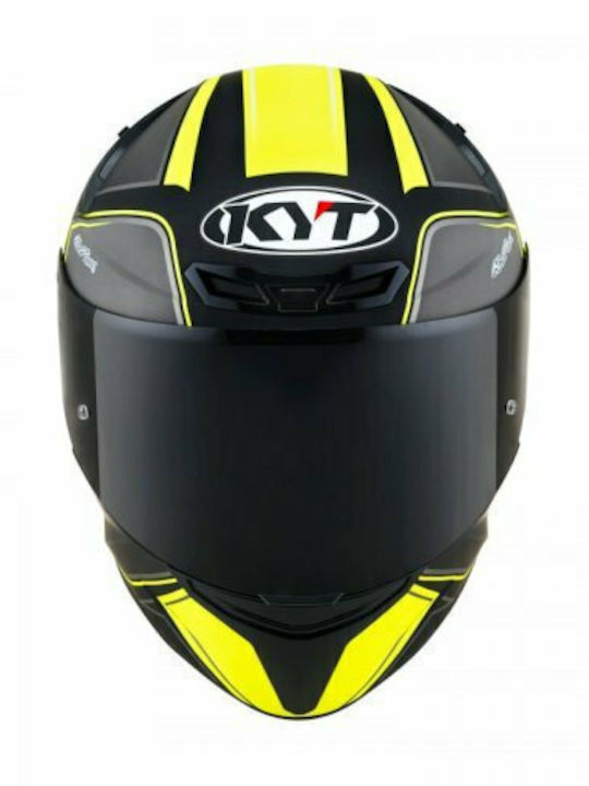 KYT TT-Course Tourist Full Face Helmet ECE 22.05 1450gr Matt Yellow Fluo