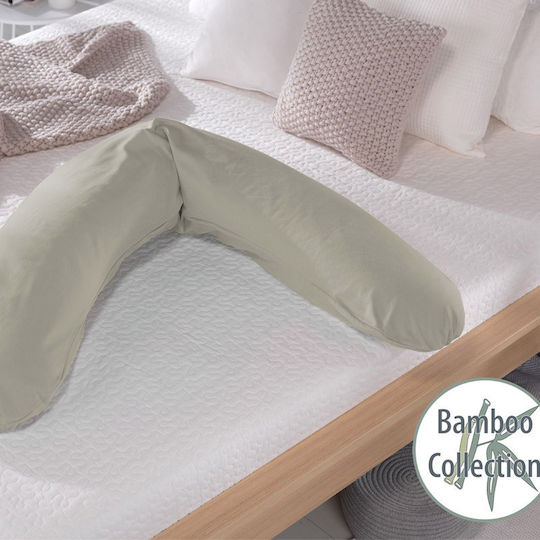 Theraline Pregnancy & Breastfeeding Pillow Gray Clay Grey 190cm