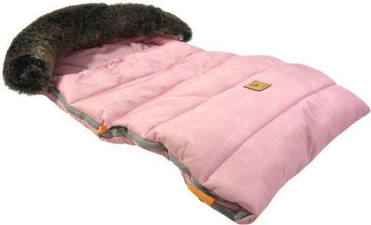 Lanila Fur Universal Kinderwagen-Fußsack Rose 120x50εκ.