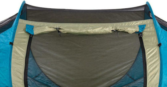 OZtrail Pod Tent 2P Summer Camping Tent Pop Up Blue For 2 People 230x120x95cm