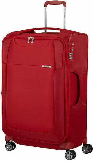 Samsonite D'Lite Exp Spinner Large Travel Suitcase Fabric Red with 4 Wheels Height 71cm 137231-1198