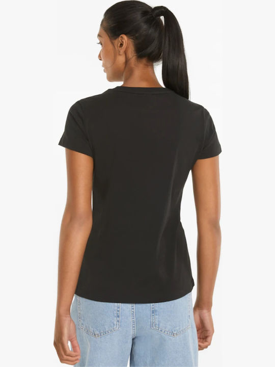 PUMA T-Shirt Μαύρο