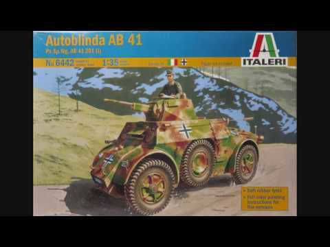 Italeri Autoblinda AB41 Modeling Figure Tank in Scale 1:35