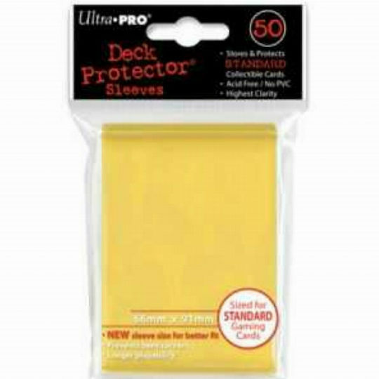 Ultra Pro Game Accessory Yellow Sleeves Deck Protectors 50τμχ Standard Yellow 82675