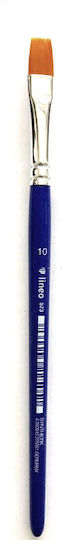 Lineo Plaque Paint Brush Πινέλο Πλακέ Συνθετικό Νο.10 No10