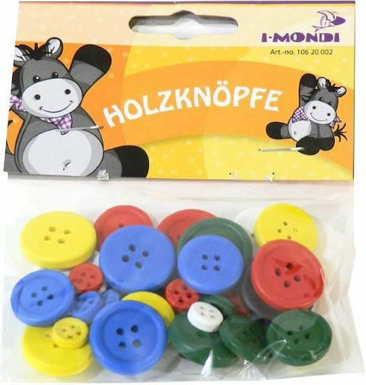 I-Mondi Wooden Buttons 30pcs