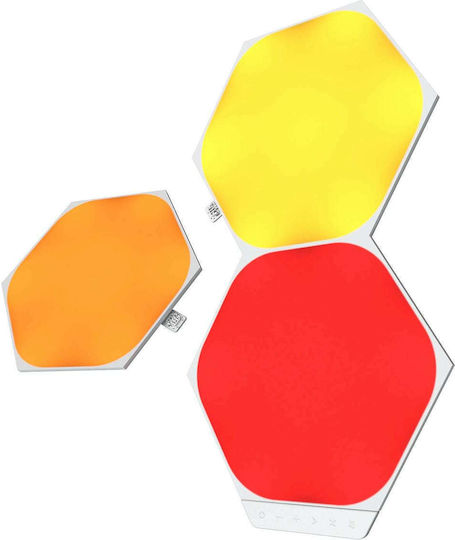 Nanoleaf Dekorative Tischlampen Shapes Hexagons Erweiterung 3er Pack LED RGB Hexagon 3 Stück