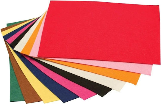 Groovy Felt 10 Sheets Chalk Block 10 Colors 20x30cm 0.91.154 30x20cm