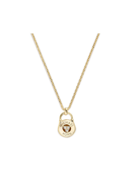 Michael Kors Necklace from Gold Plated Silver with Zircon