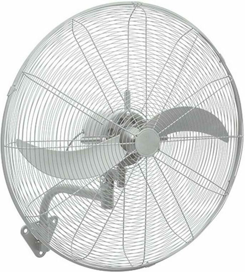 Telemax FW65-EW1 Λευκός Επαγγελματικός Ανεμιστήρας Επιτοίχιος 140W Διαμέτρου 66cm