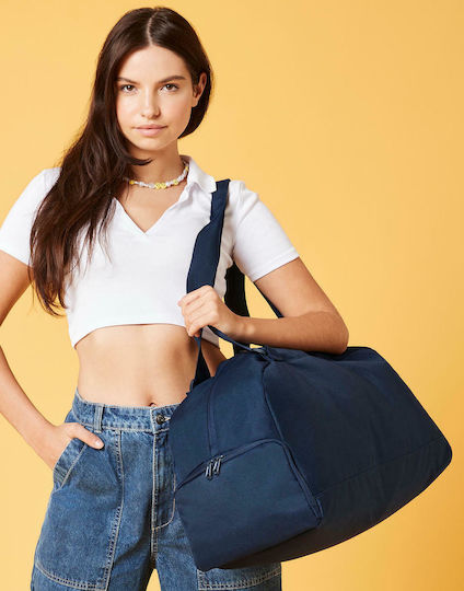 BagBase BG278 Recycled Essentials Holdall Сак Вояж 35лт Военноморските сили Текстилен Д55xШ25xВ28см.