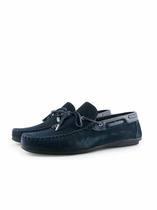 Gale Men's Leather Loafers Blue