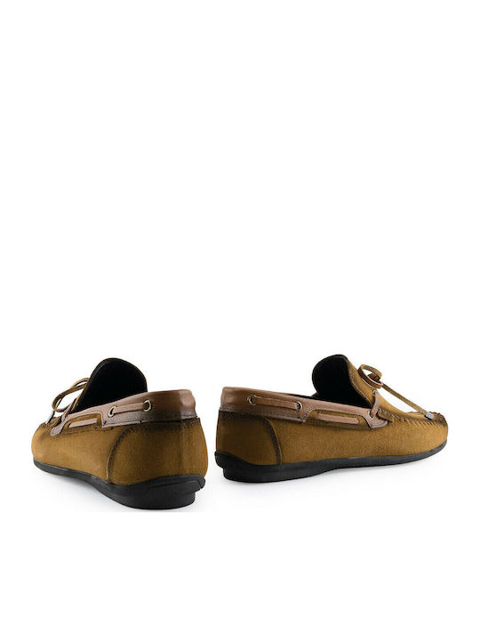Δερμάτινα Ανδρικά Loafers σε Ταμπά Χρώμα