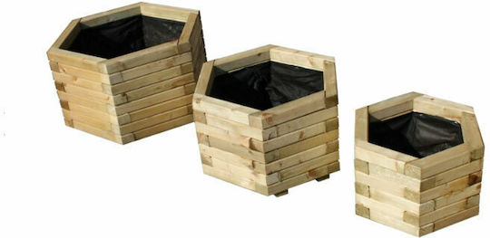 Showood Γλάστρα Ξύλινη Καφέ 55x55x33εκ.