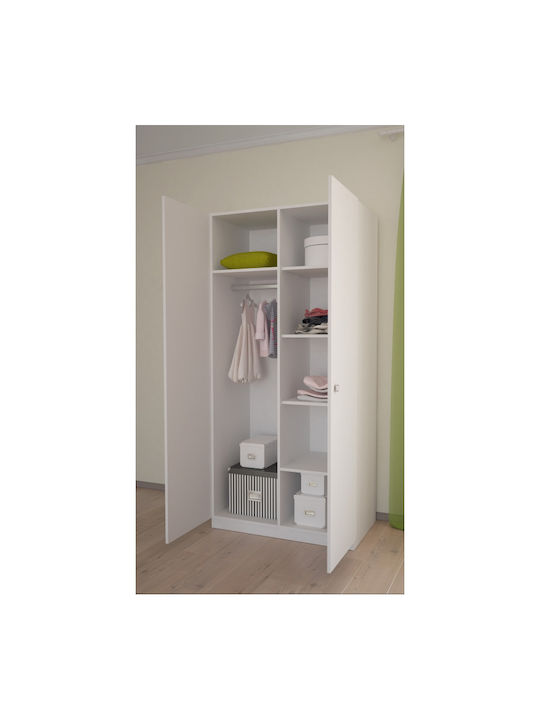 Ντουλάπα Simple Δίφυλλη Μπεζ 89.8x51.6x190cm Ντουλάπα Simple Δίφυλλη Μπεζ 89.8x51.6x190cm