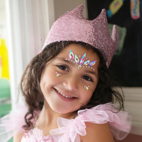 Precious Pink Sequins Crown Carnival Accessory Pink with Sequins 1pcs