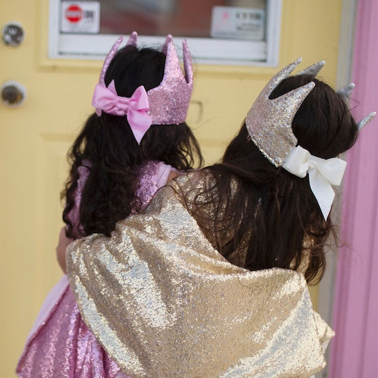 Precious Pink Sequins Crown Carnival Accessory Pink with Sequins 1pcs