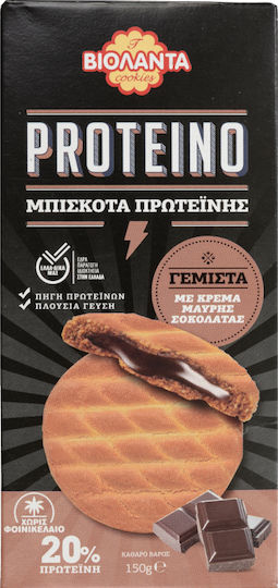 Violanta Biscuits Protein Proteino With Filling Dark Chocolate 1pcs 150gr