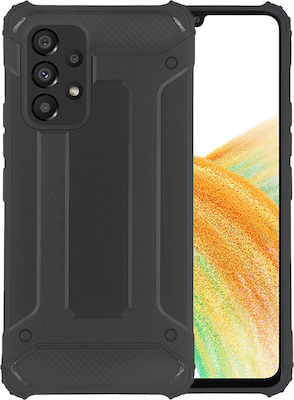 Forcell Hybrid Rugged Armor Plastic Back Cover Durable Black (Galaxy A53)