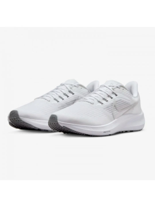 Nike Air Zoom Pegasus 39 Ανδρικά Αθλητικά Παπούτσια Running White / Grey Fog / Particle Grey / Smoke Grey