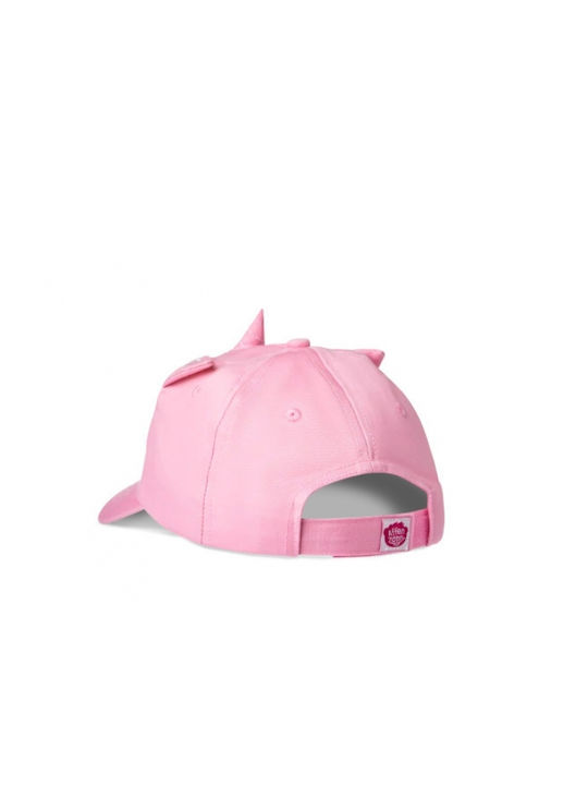 Affenzahn Παιδικό Καπέλο Jockey Υφασμάτινο Ροζ