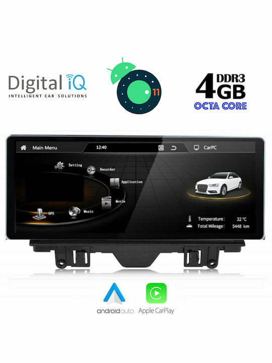 Digital IQ Car-Audiosystem für Audi Q3 2013-2016 (Bluetooth/USB/AUX/WiFi/GPS/Apple-Carplay) mit Touchscreen 8.8"