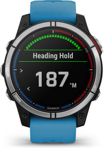 Garmin Quatix 7 Stainless Steel 47mm Αδιάβροχο Smartwatch με Παλμογράφο (Marine)