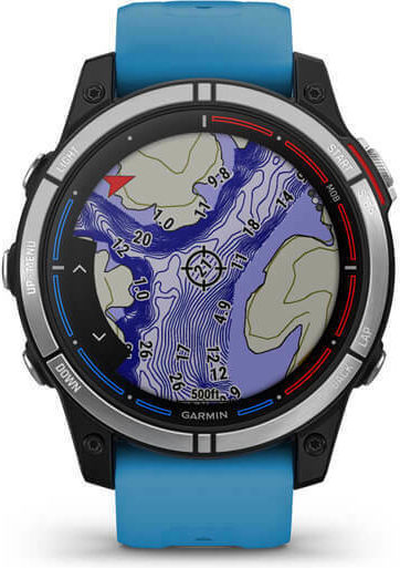 Garmin Quatix 7 Stainless Steel 47mm Αδιάβροχο Smartwatch με Παλμογράφο (Marine)