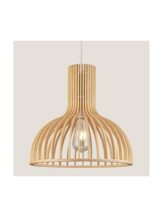 Eurolamp Pendant Light Suspension Bell for Socket E27 Brown